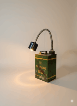 Alternative view of Lampe " bidon d'huile vintage articulée"