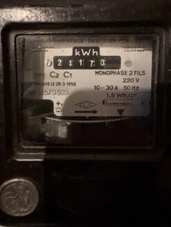 Alternative view of Lampe "Compteur EDF 1958"