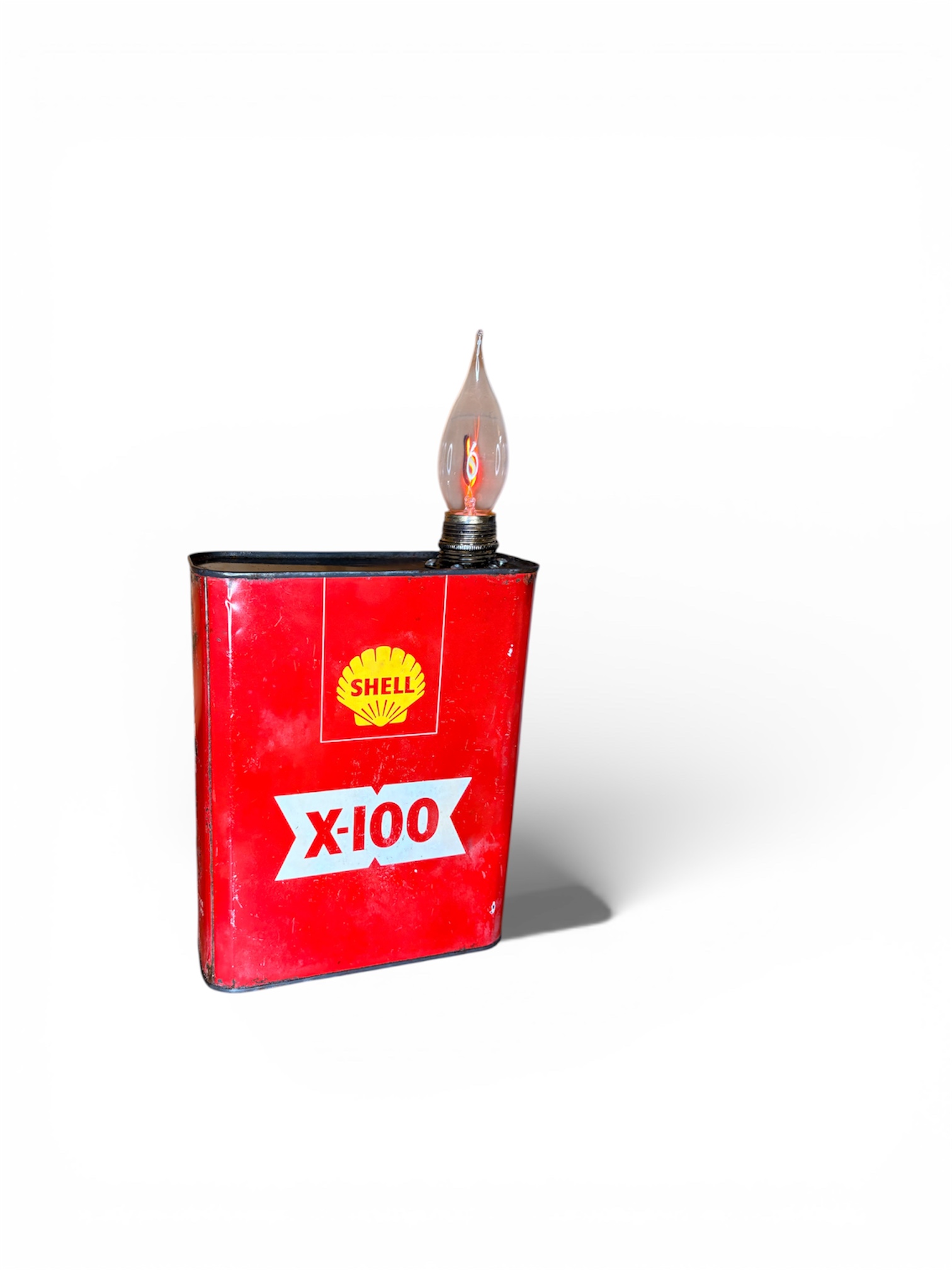 Lampe "bidon d'huile vintage"