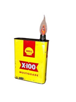 Lampe "bidon d'huile vintage"