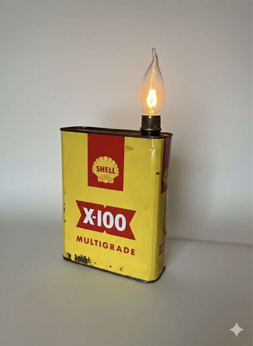 Alternative view of Lampe "bidon d'huile vintage"