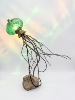 Lampe  "méduse verte"