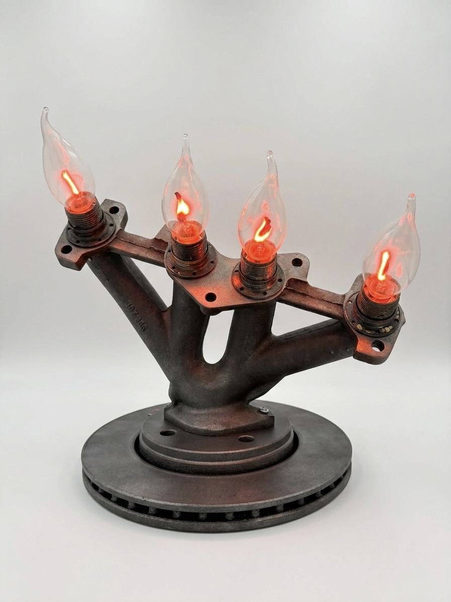 Lampe "collecteur et disque de frein"
